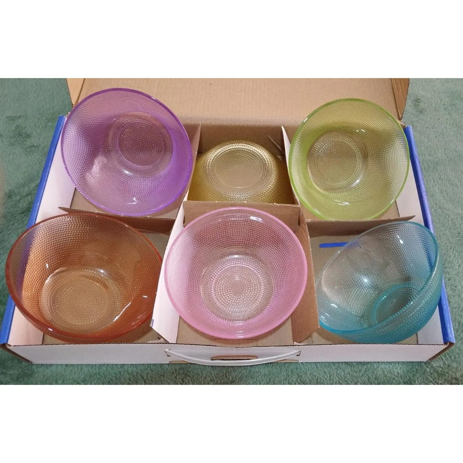 PREMIO 1: Juego de 6 Dulceras de Vidrio